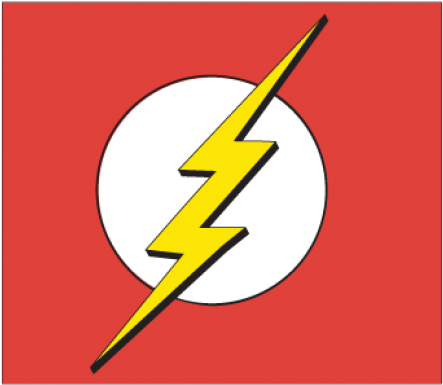 Flash_ Symbol_ Red_ Background PNG