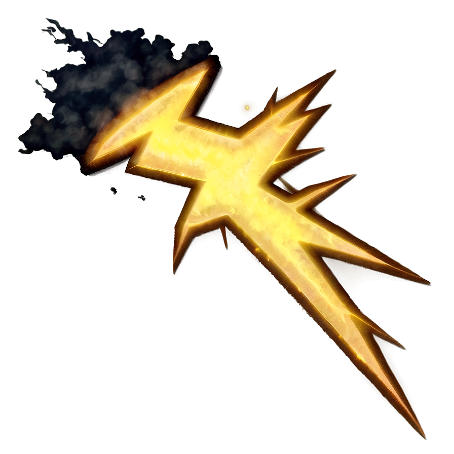 Flashing Yellow Lightning Bolt Png Fjf PNG