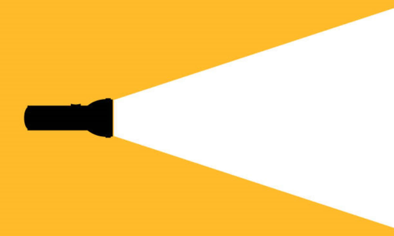 A Flashlight Icon On A Yellow Background