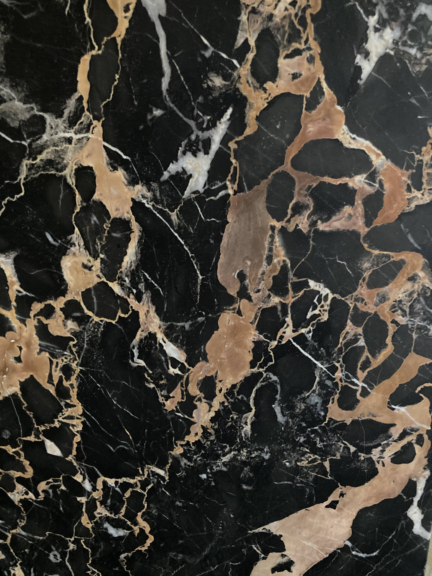 Flat Black And Gold Marble Wallpaper