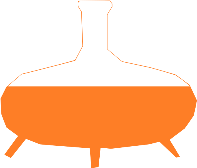 Flat Bottom Flask Icon PNG