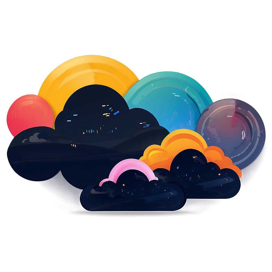 Flat Design Cloud Vector Png 70 PNG