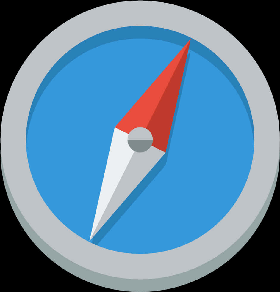 Flat Design Compass Illustration PNG