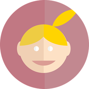 Flat Design Girl Avatar PNG