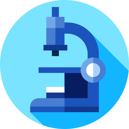 Flat Design Microscope Icon PNG