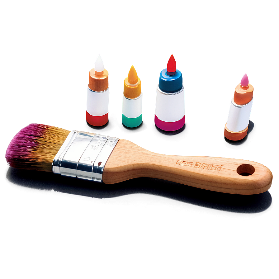 Flat Design Paint Brush Png Oxd PNG