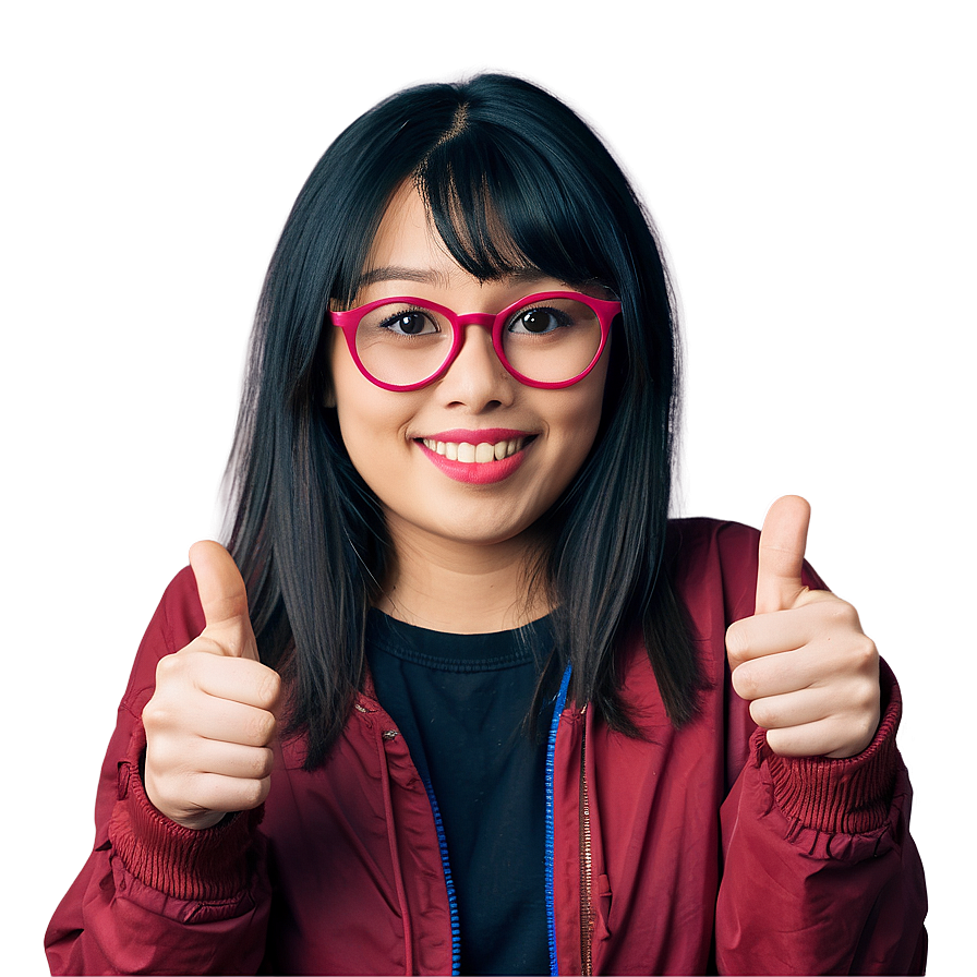 Flat Design Thumbs Up Icon Png 05042024 PNG