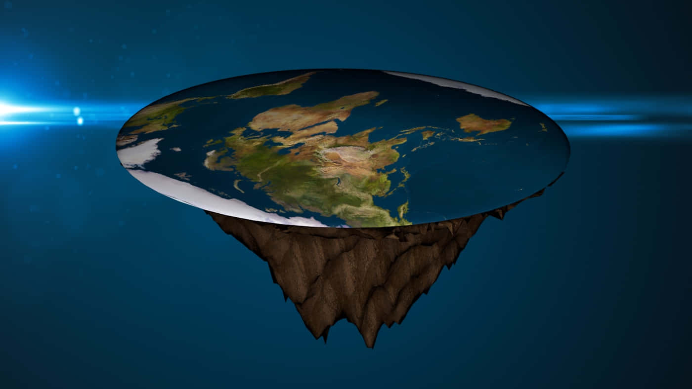 A view of Earth from Space showing the edges of the Flat Earth model