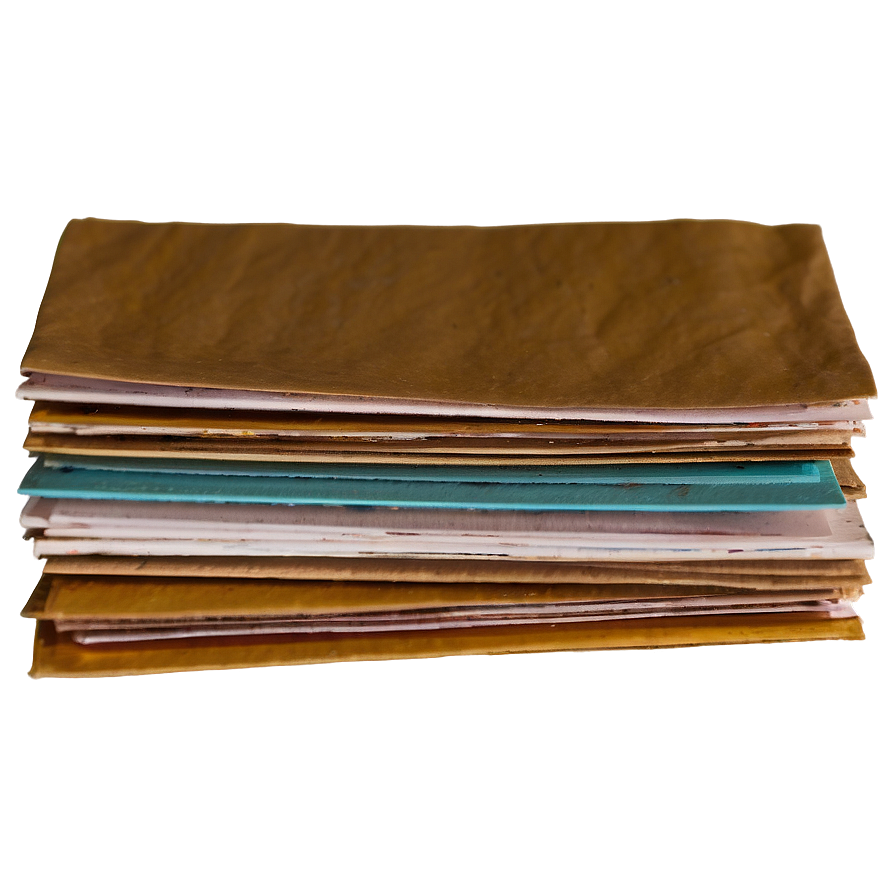 Flat Paper Stack Png 06132024 PNG