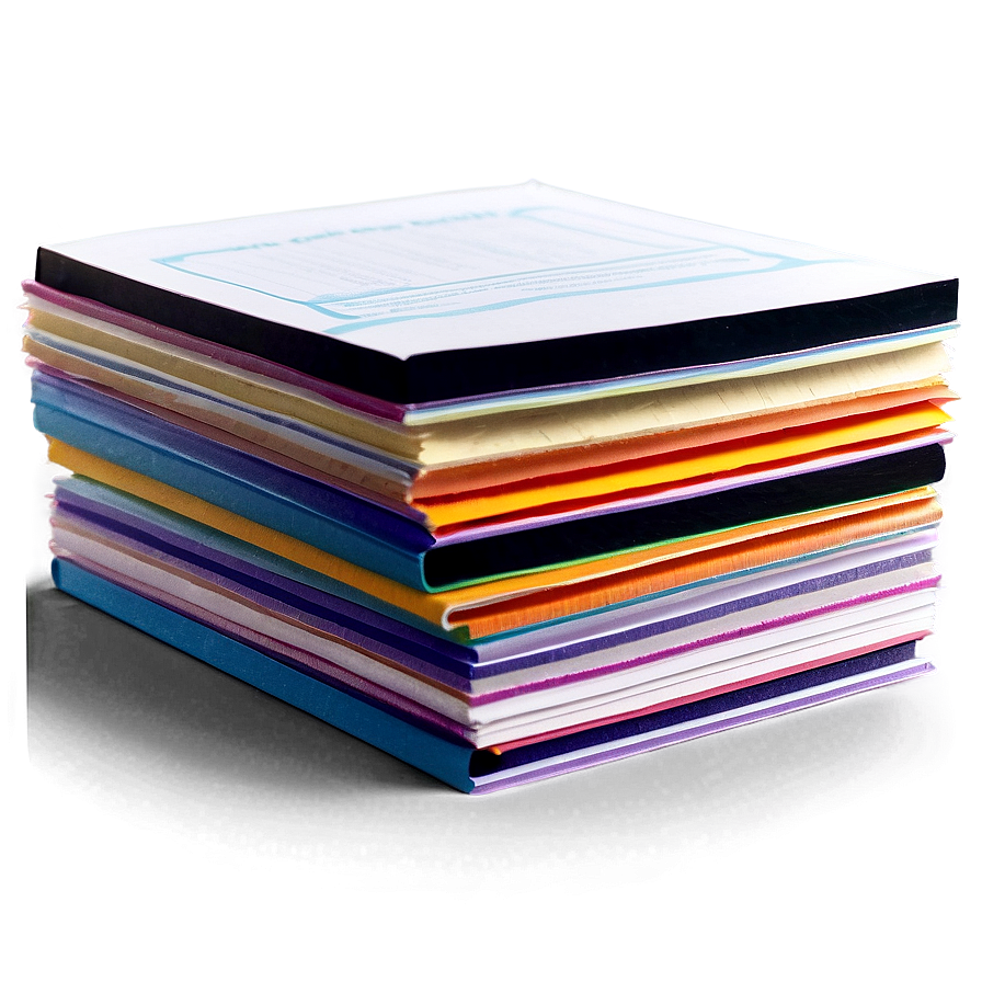 Flat Paper Stack Png Ntx67 PNG