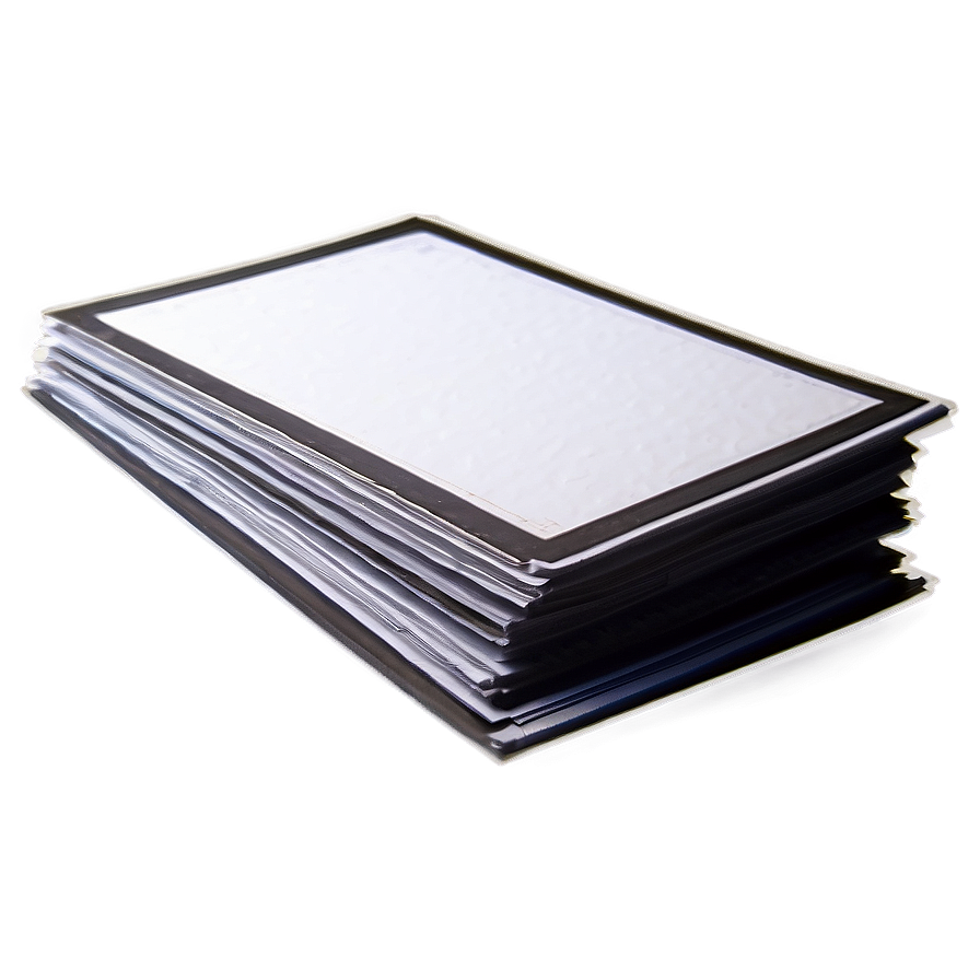 Flat Paper Stack Png Qqp PNG