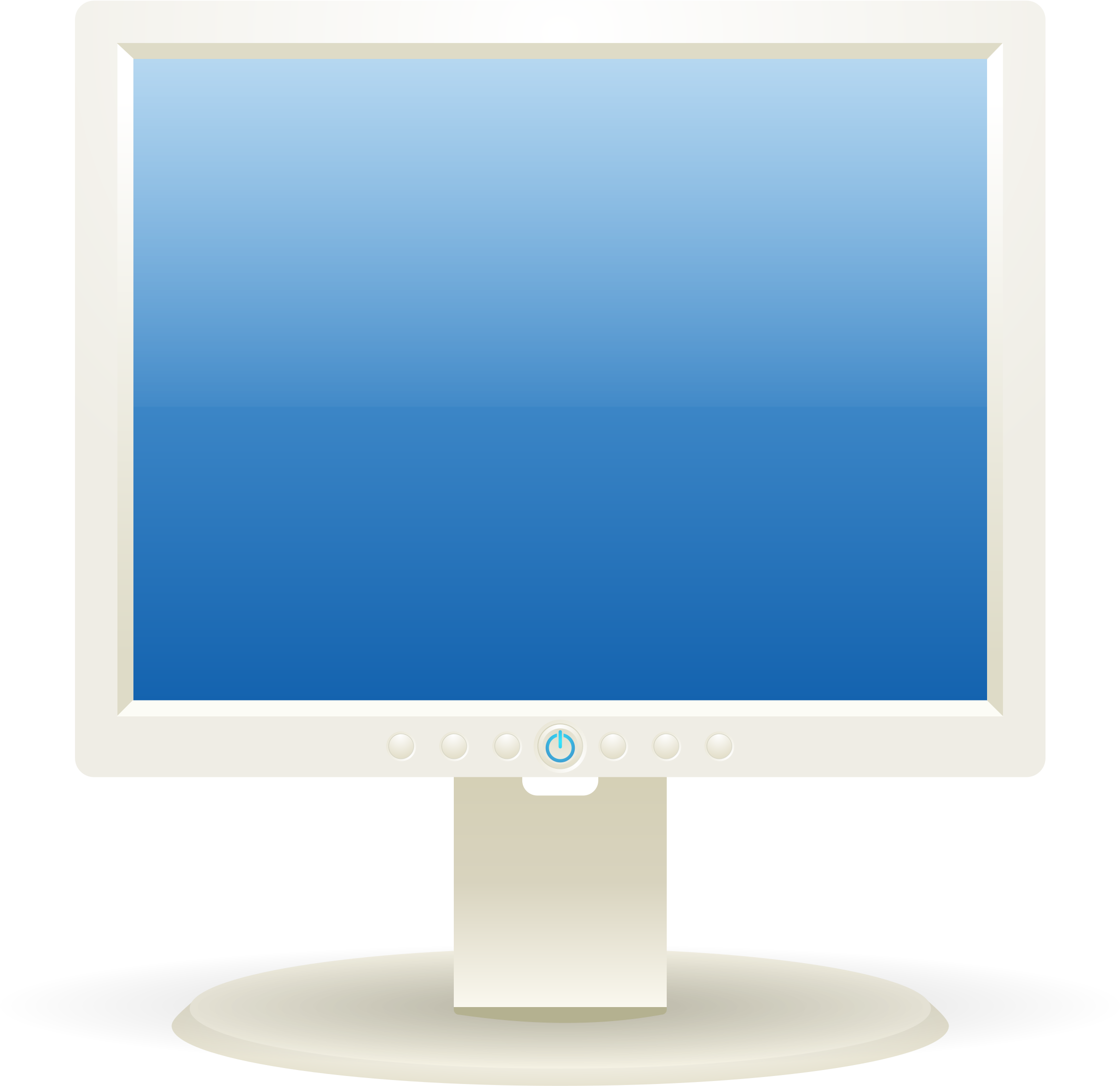 Flat Screen Computer Monitor Vector PNG