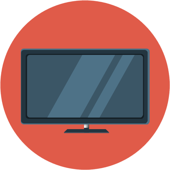 Flat Screen T V Icon PNG