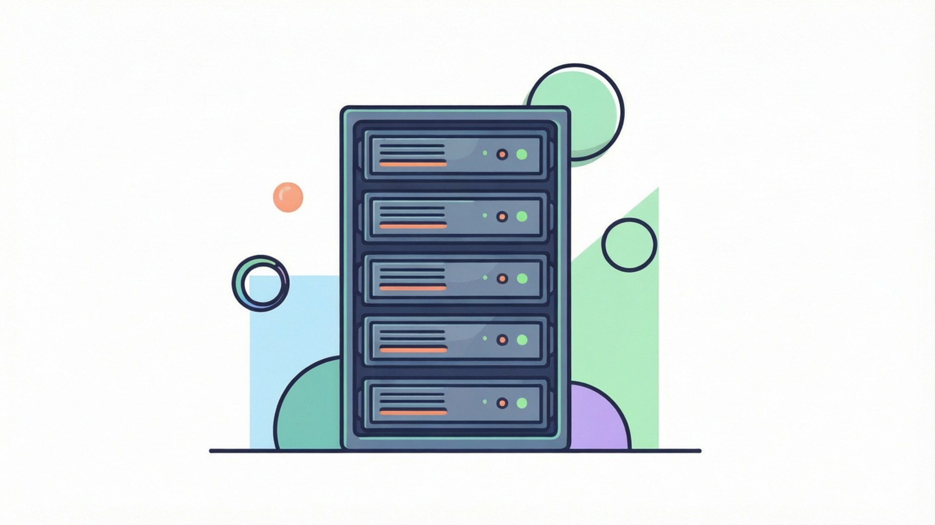 Platte Server Vector Achtergronden