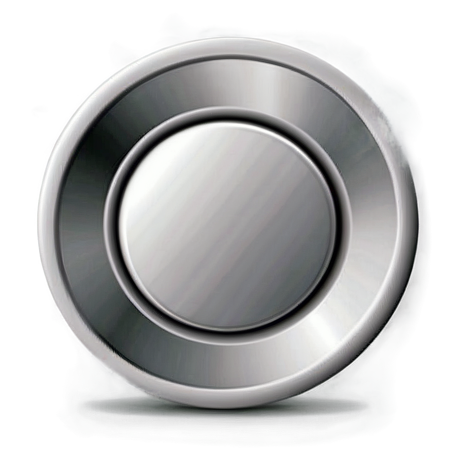 Flat Style White Button Png Eev45 PNG