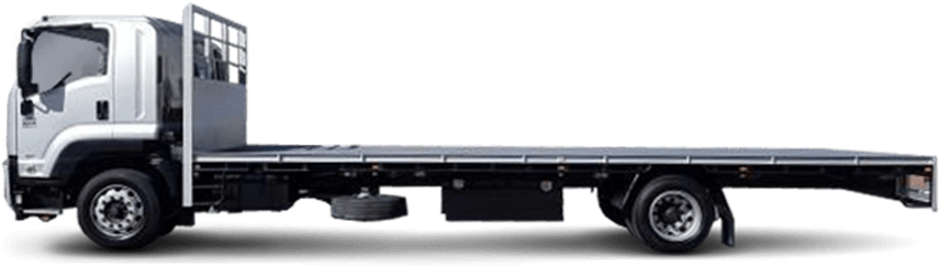 Flatbed Cargo Truck Side View PNG