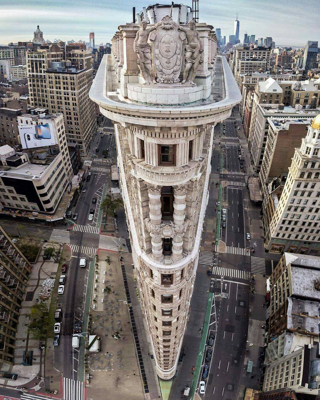 Flatiron Building Aerial View Wallpaper