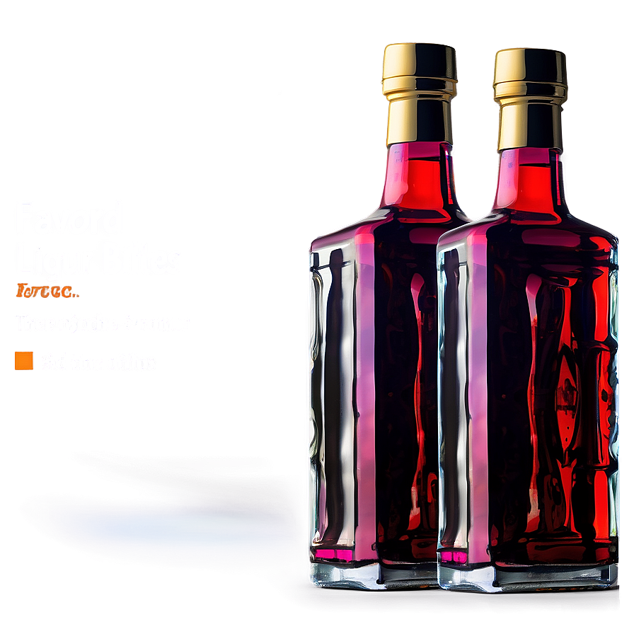 Flavored Liquor Bottles Png 06132024 PNG