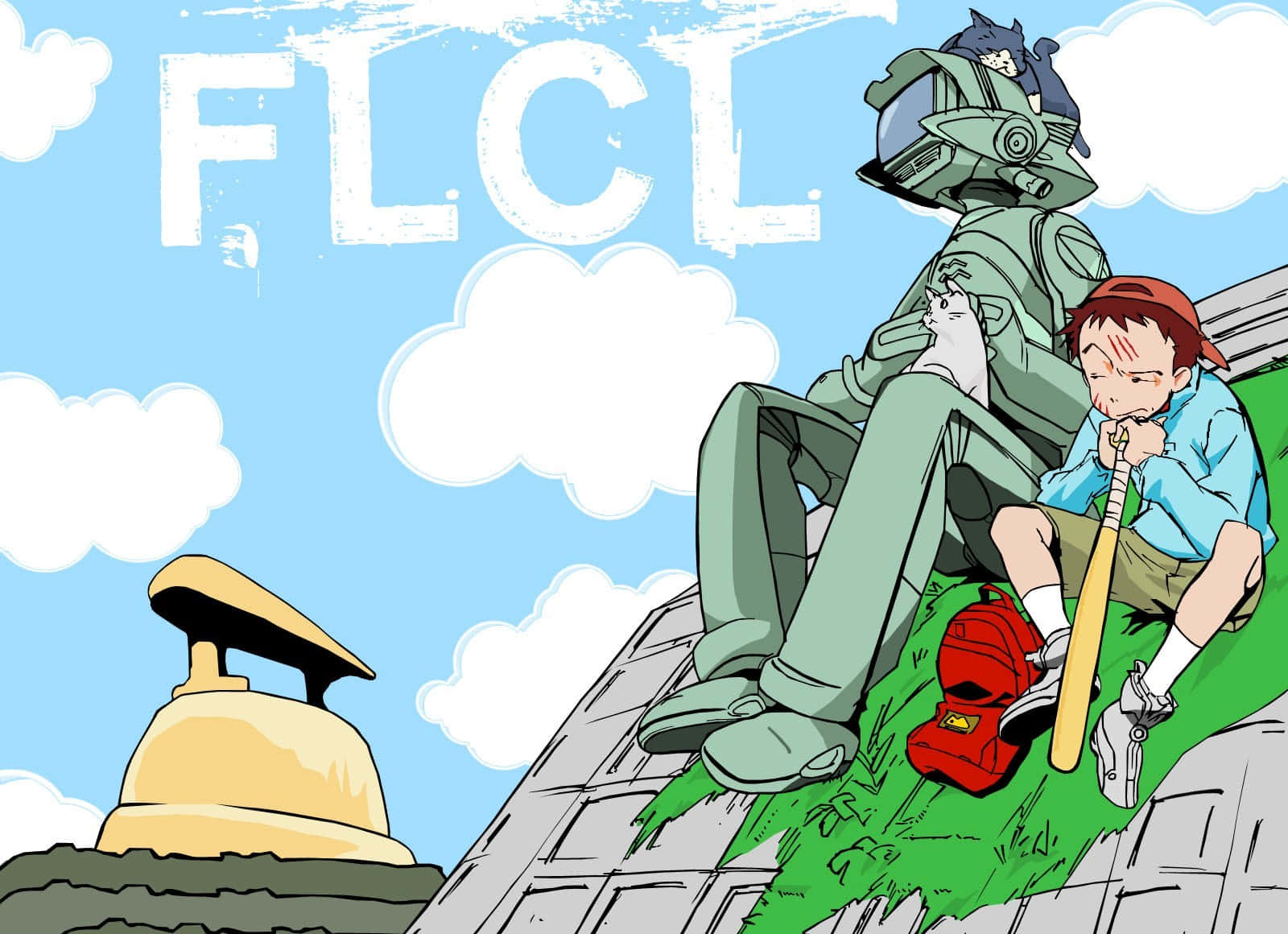 Striking artwork of Canti from FLCL Wallpaper