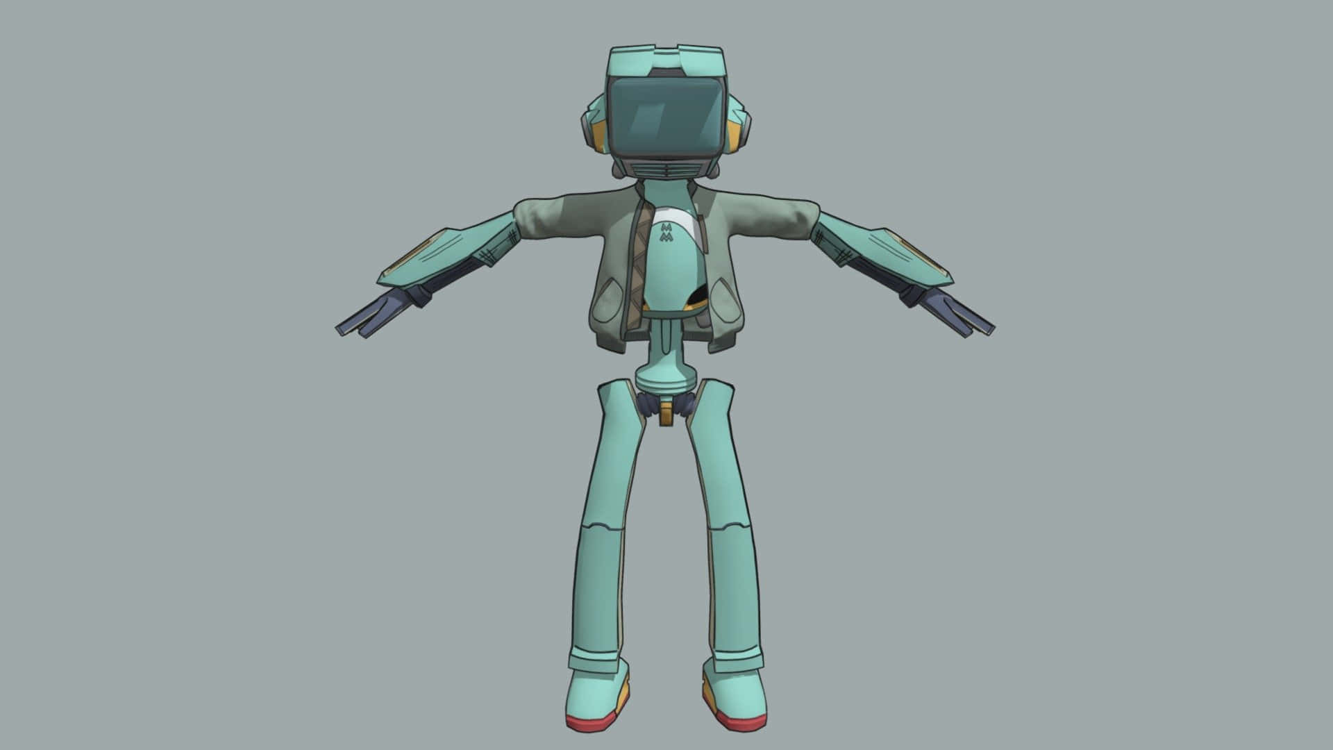 Canti from FLCL in a Colorful 1920x1080 Wallpaper Wallpaper