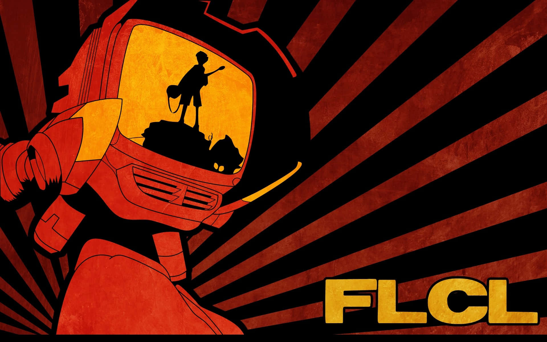 Flcl Canti in Action Wallpaper