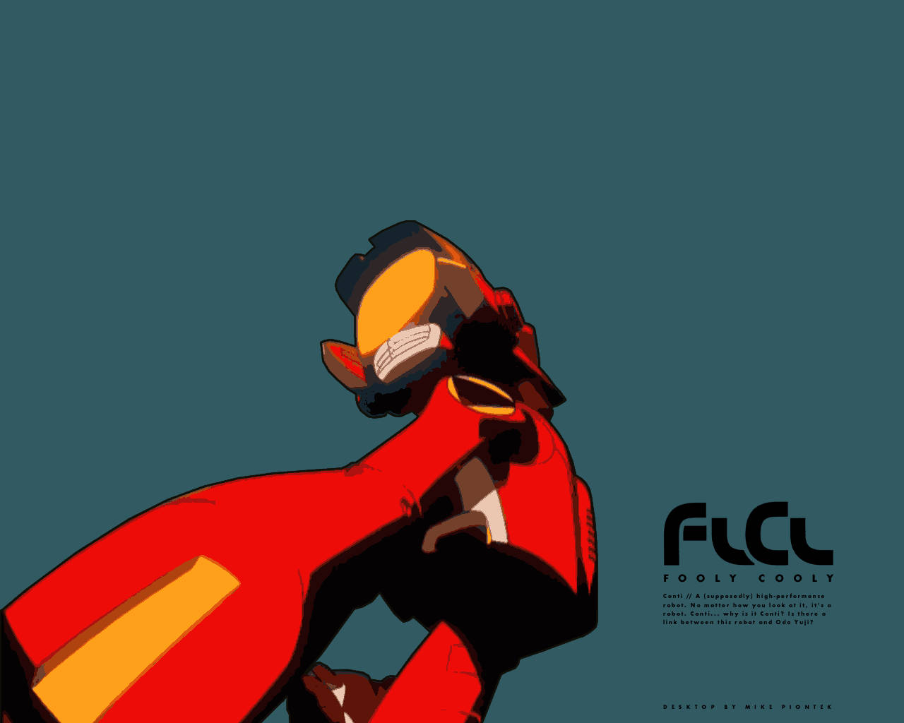 FLCL Red And Yellow Canti Wallpaper
