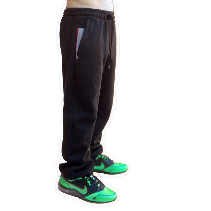 Fleece Lined Black Sweatpants Png 38 PNG