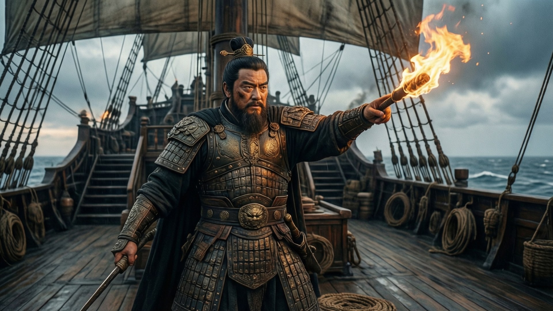 L'amiral Zhao dirige ses navires de guerre.