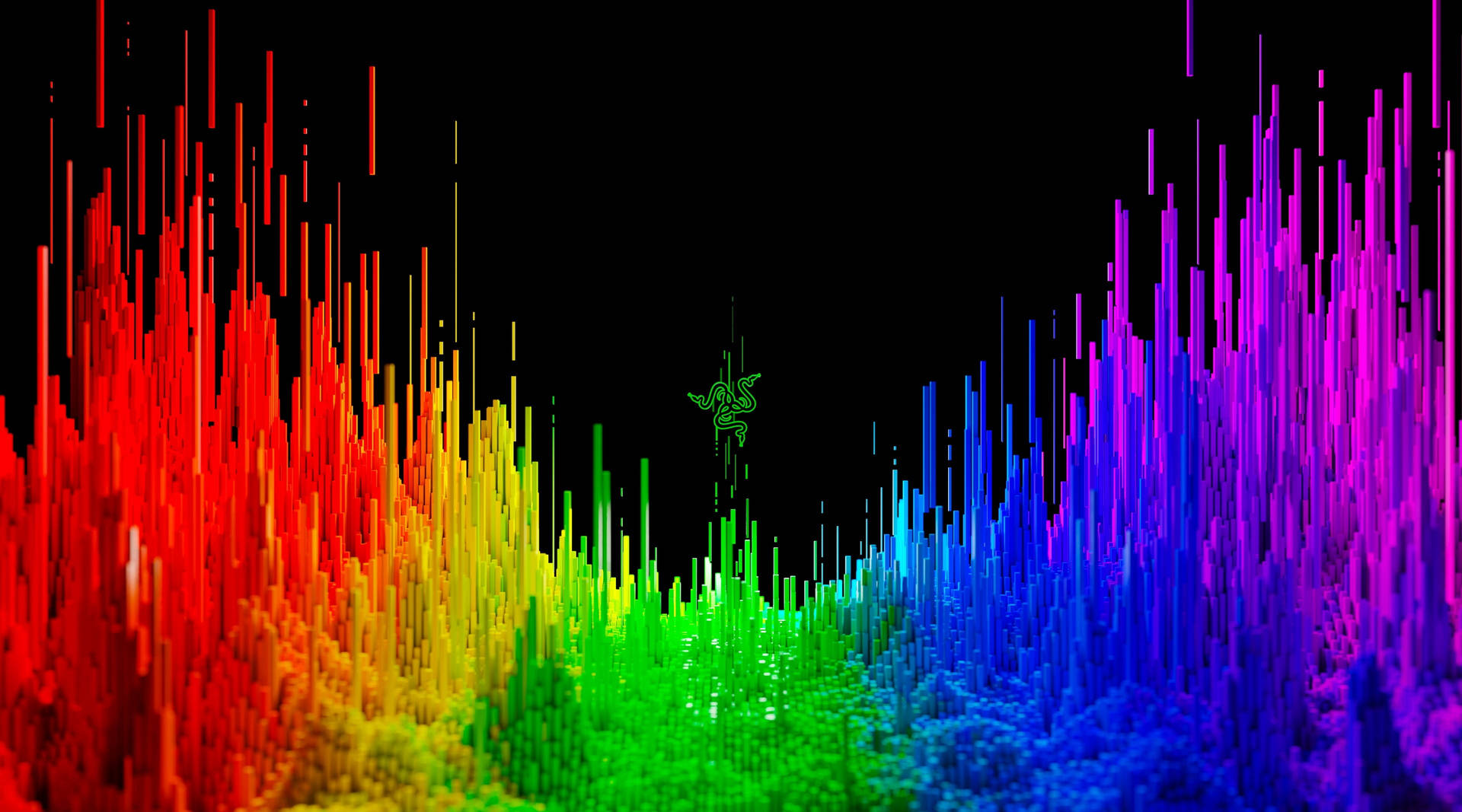 Flerfarvet Razer Rainbow Spectrum Wallpaper