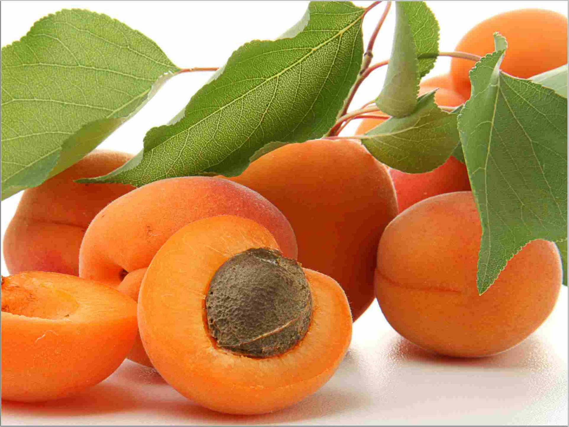 Frutasde Albaricoque Carnosas. Fondo de pantalla