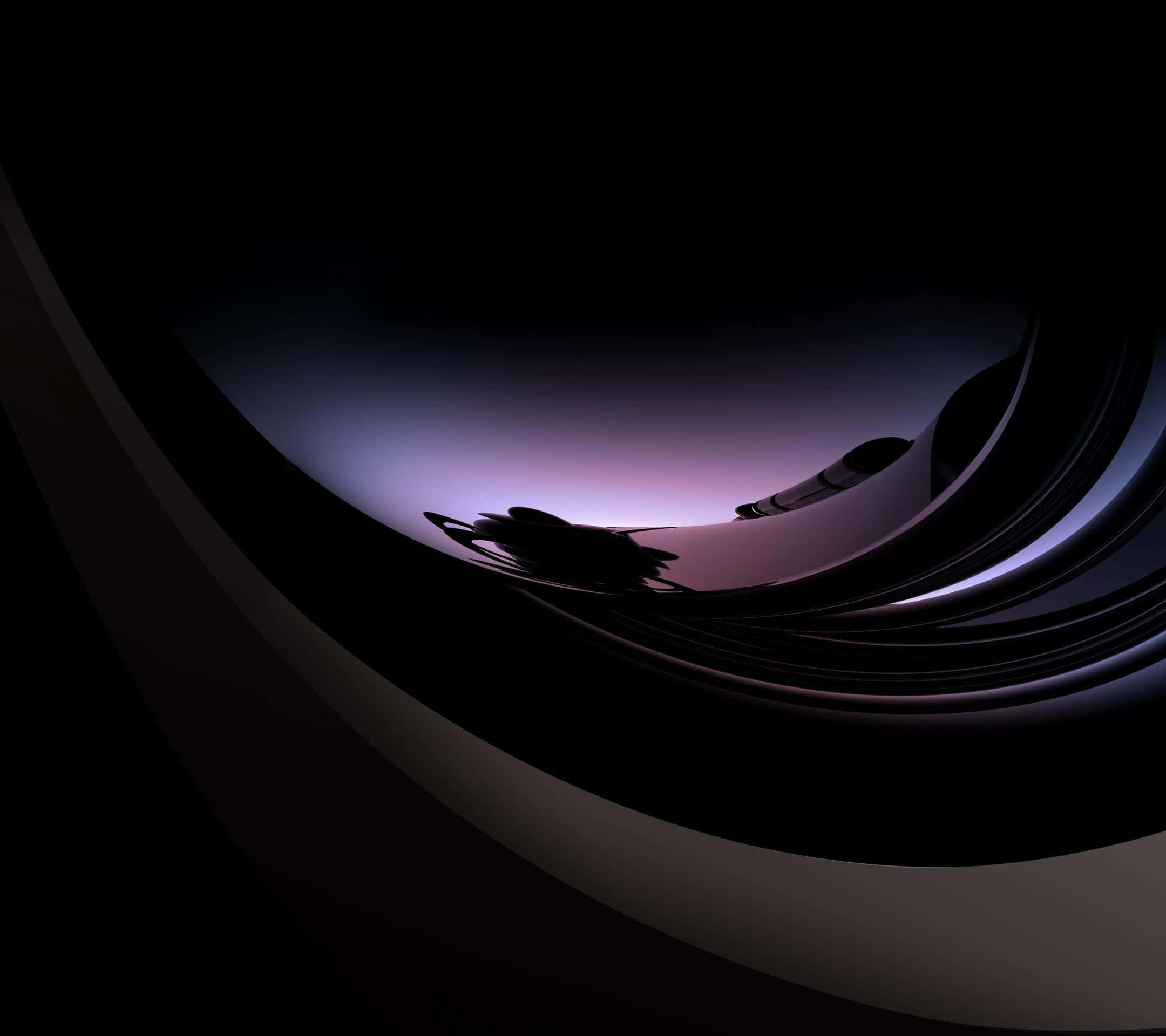 A Black And Purple Abstract Image Of A Wave