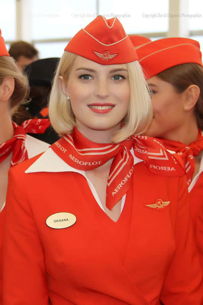 Flight Attendant Sweet Smile Picture