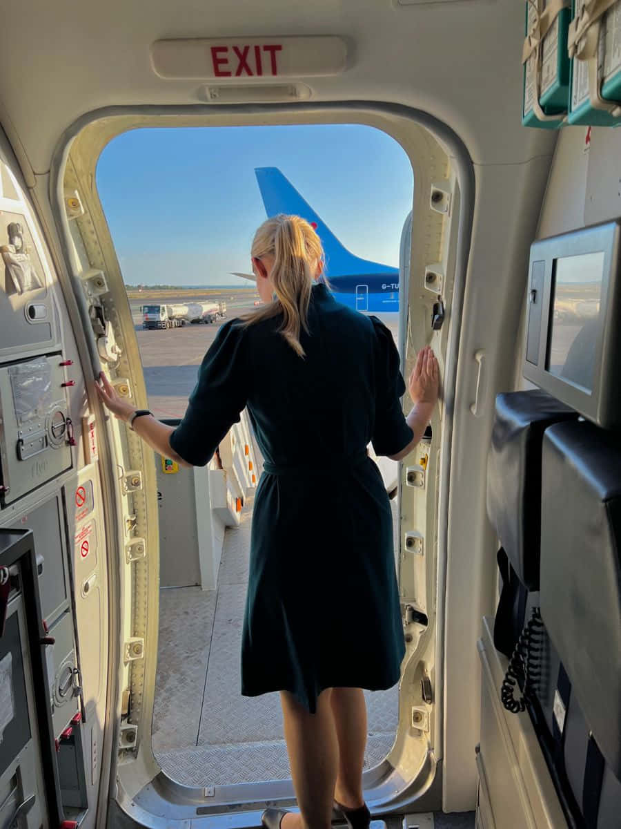 Female Flight Attendant Picture