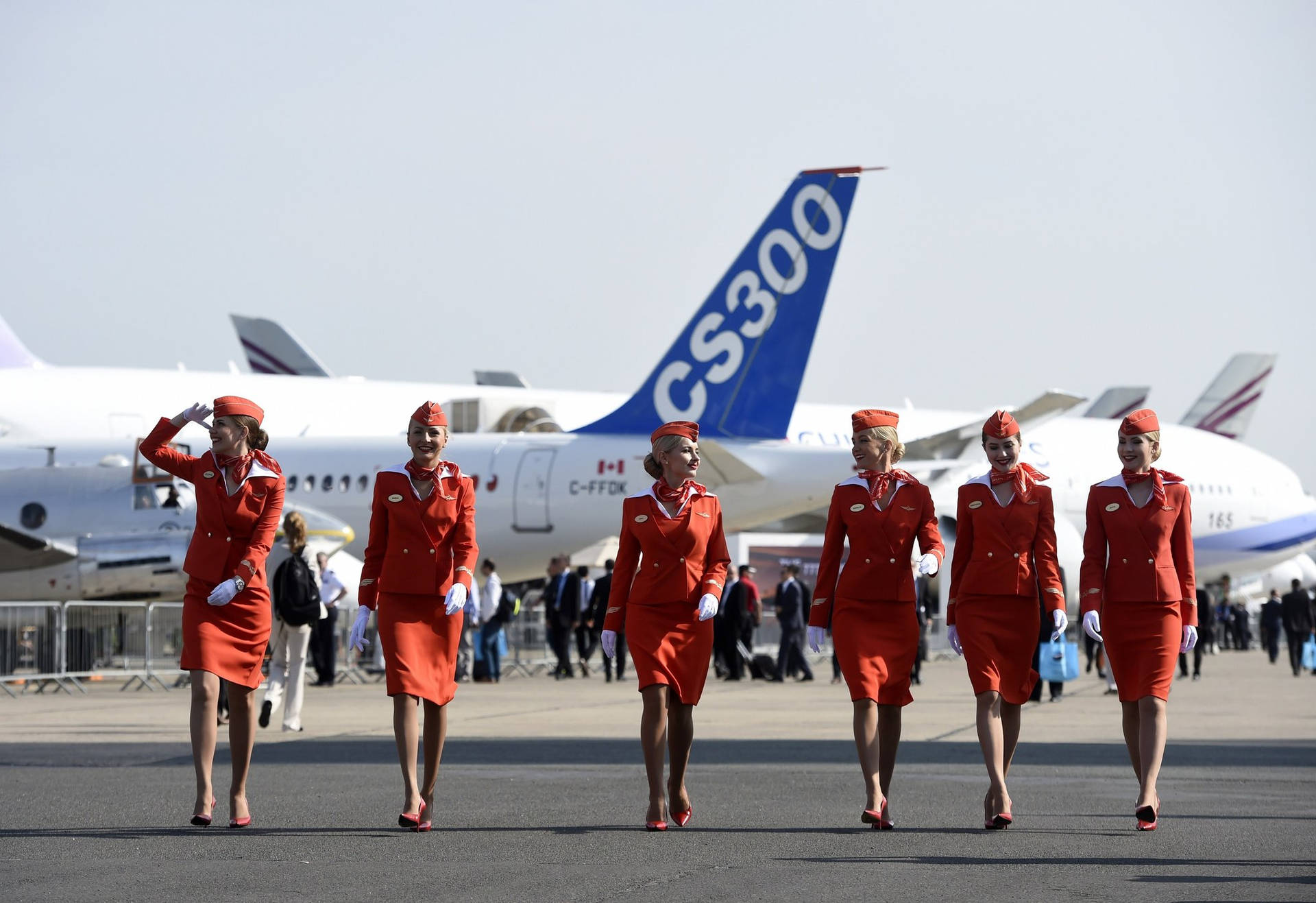 Flight Attendants Aeroflot Wallpaper