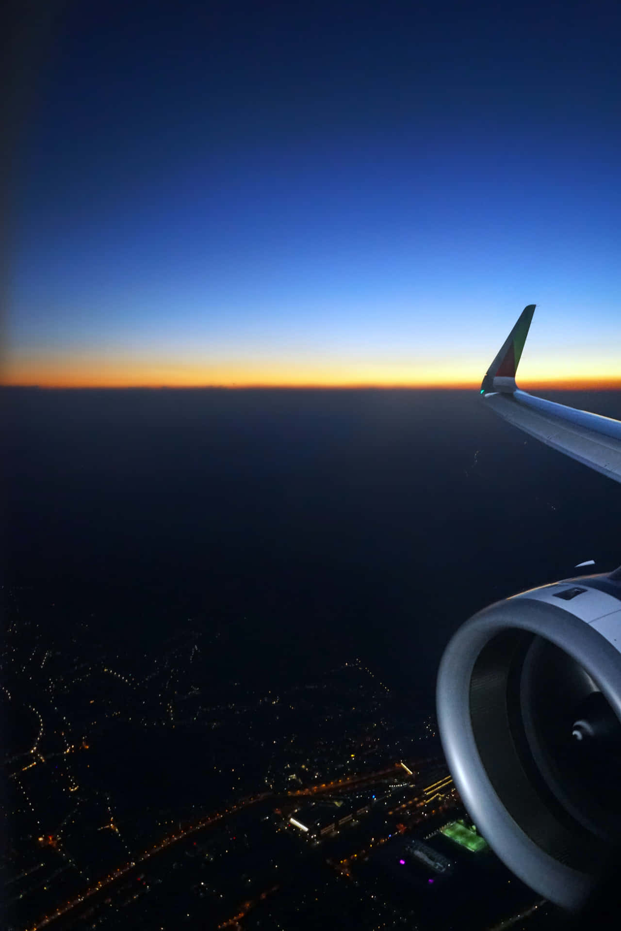 Flight Sunrise Visible Wallpaper