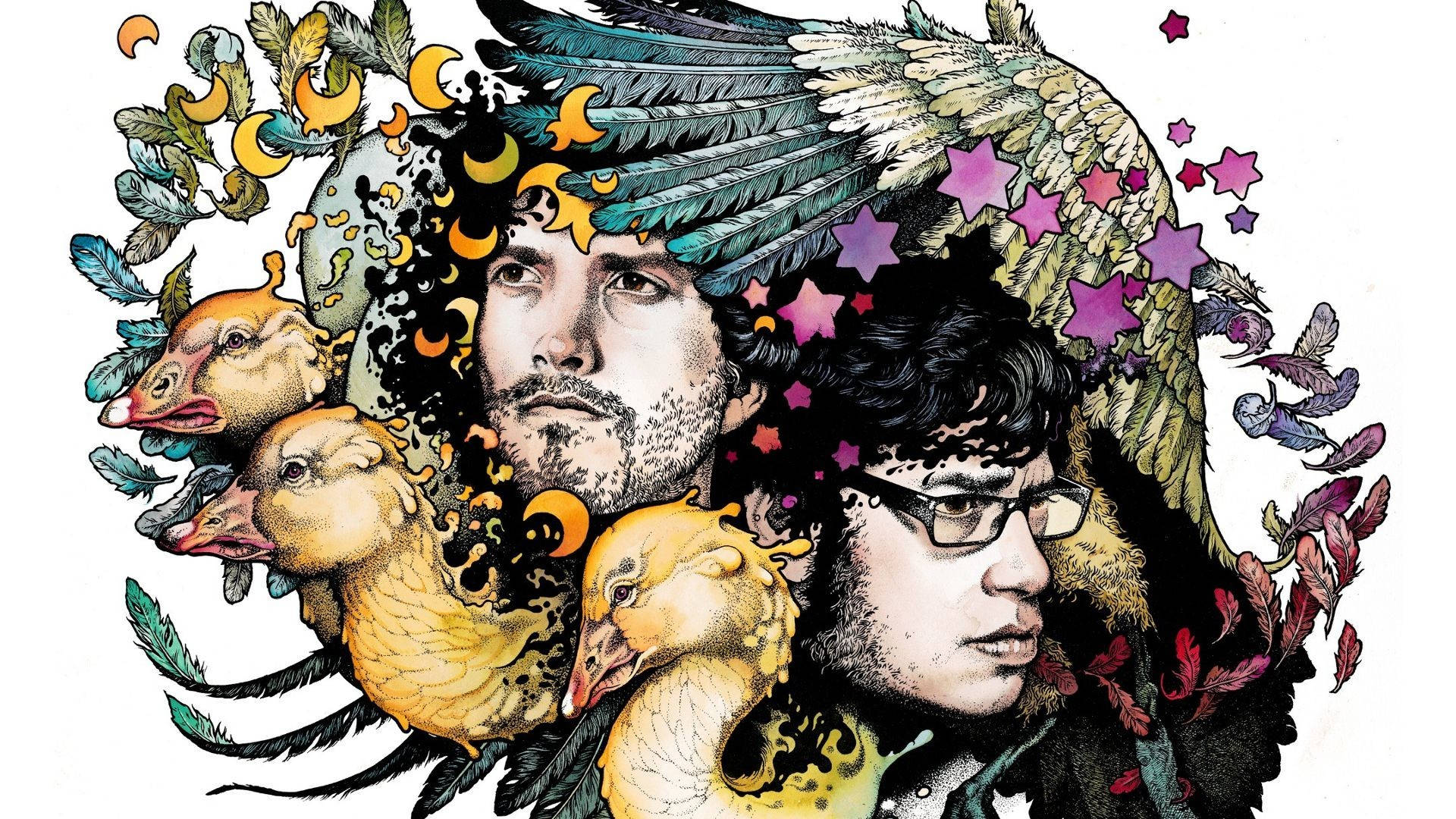 Flight Of The Conchords With Ducks Wallpaper