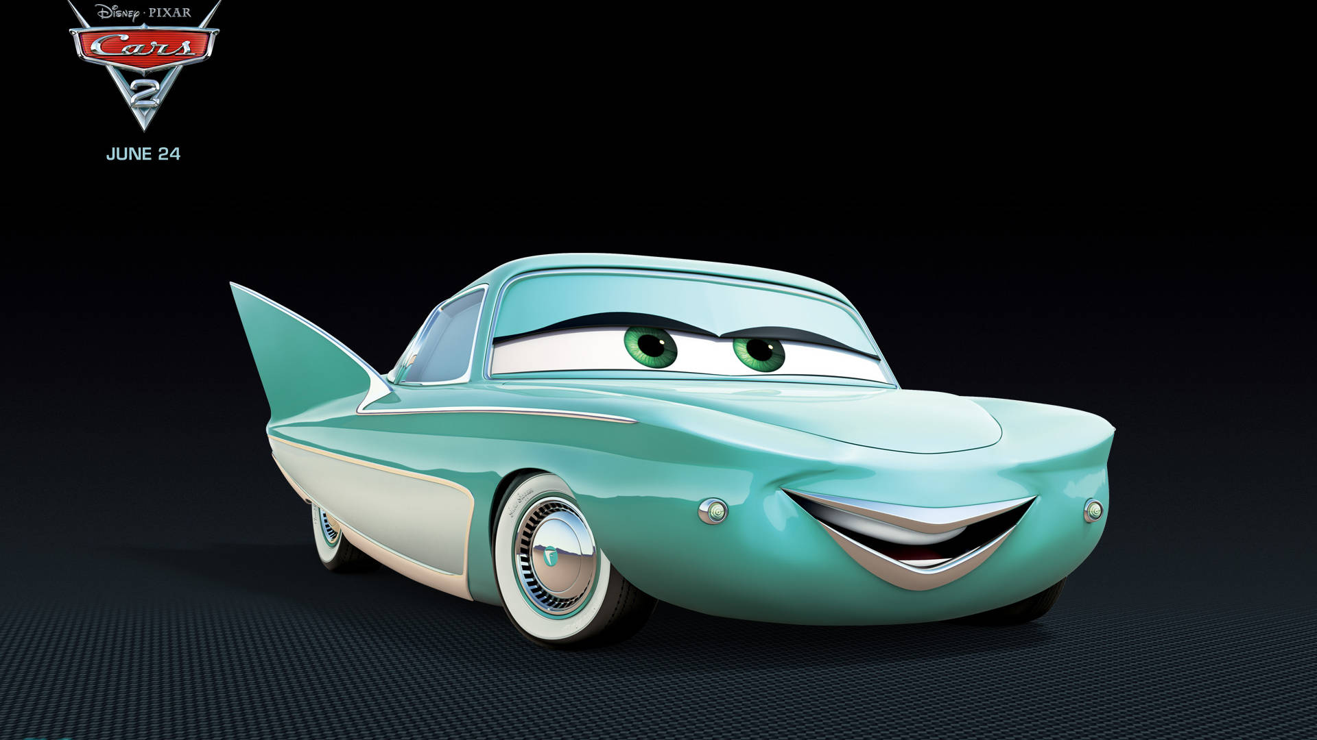 Flo fra Pixar's Biler Wallpaper