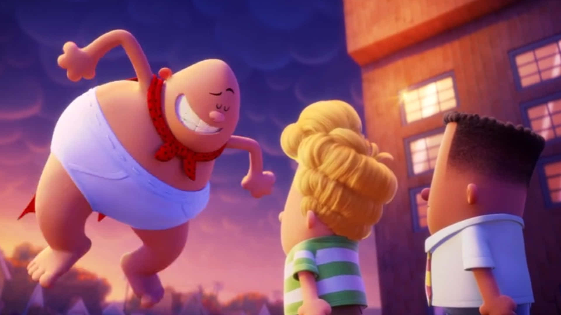 Floating And Talking Captain Underpants: The First Epic Movie Wallpaper