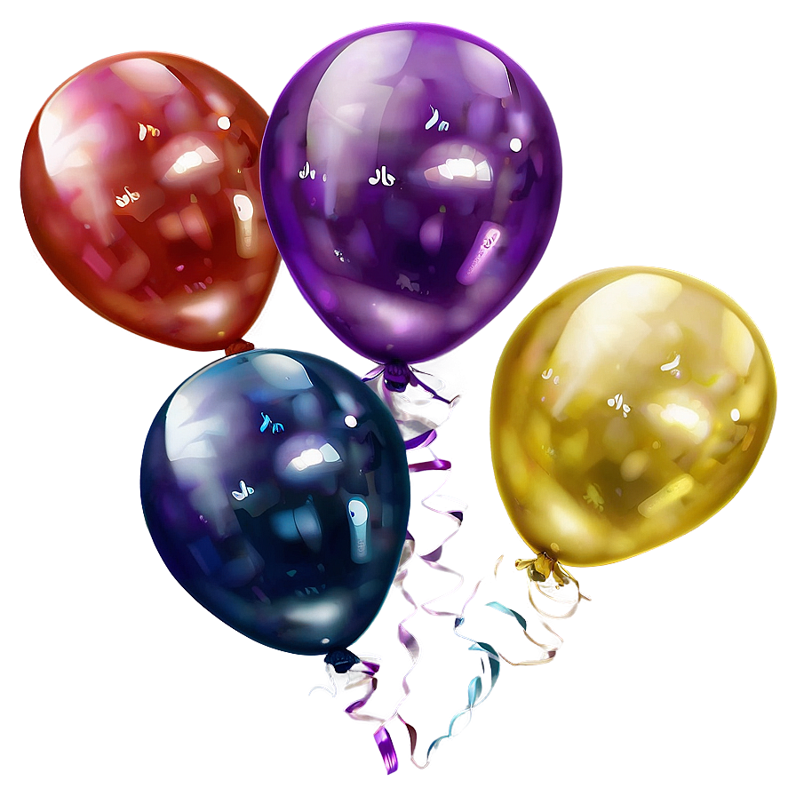 Floating Balloon Bundle Png 05032024 PNG