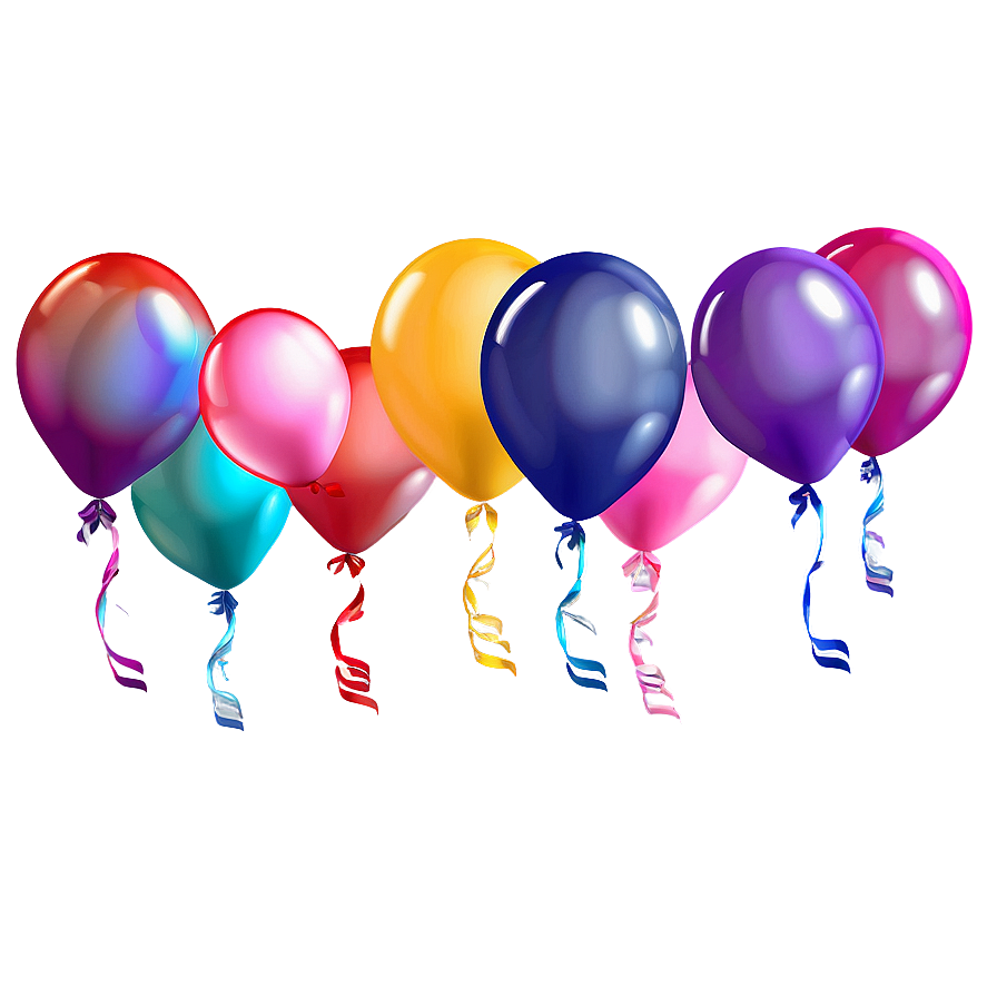 Floating Balloons Png 05042024 PNG