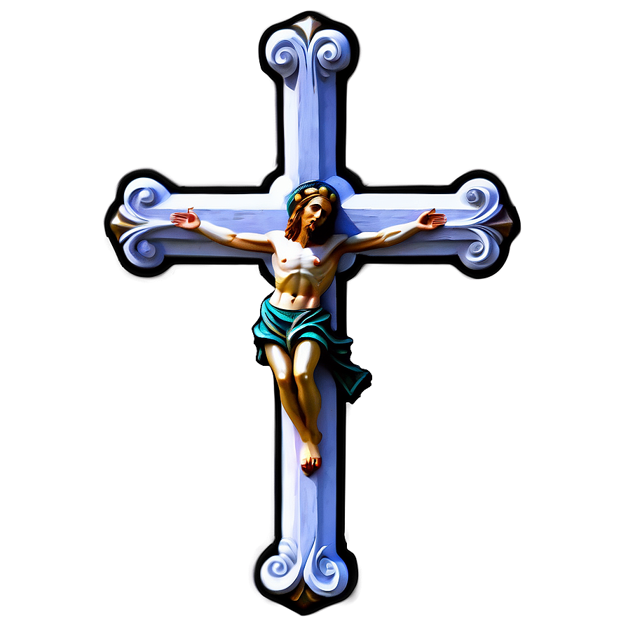 Floating Catholic Cross Component Png Ncm PNG