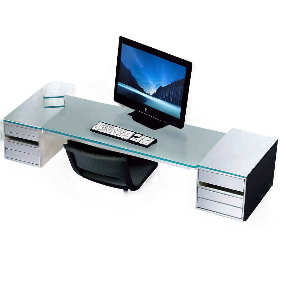 Floating Computer Desk Png 06262024 PNG