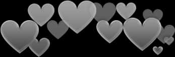 Floating Hearts Gradient Background PNG