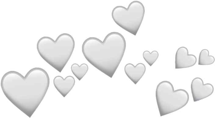 Floating Hearts Graphic PNG