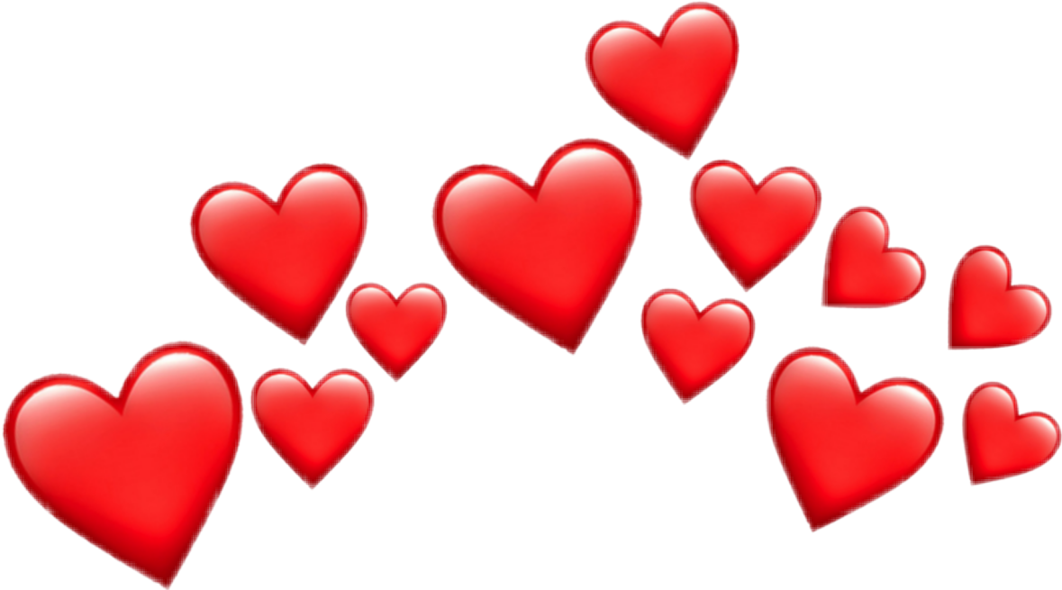 Floating Hearts Graphic PNG