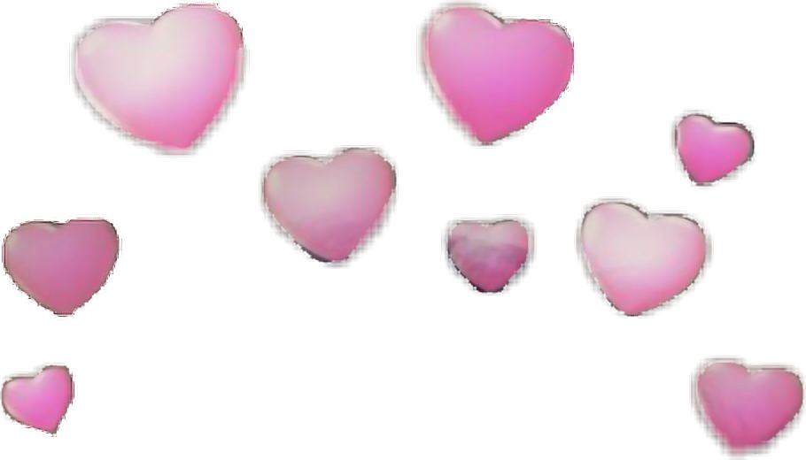 Floating Hearts Overlay PNG