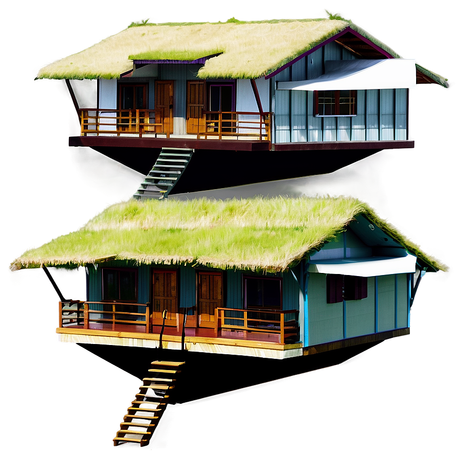 Floating Houses Png Wnh PNG