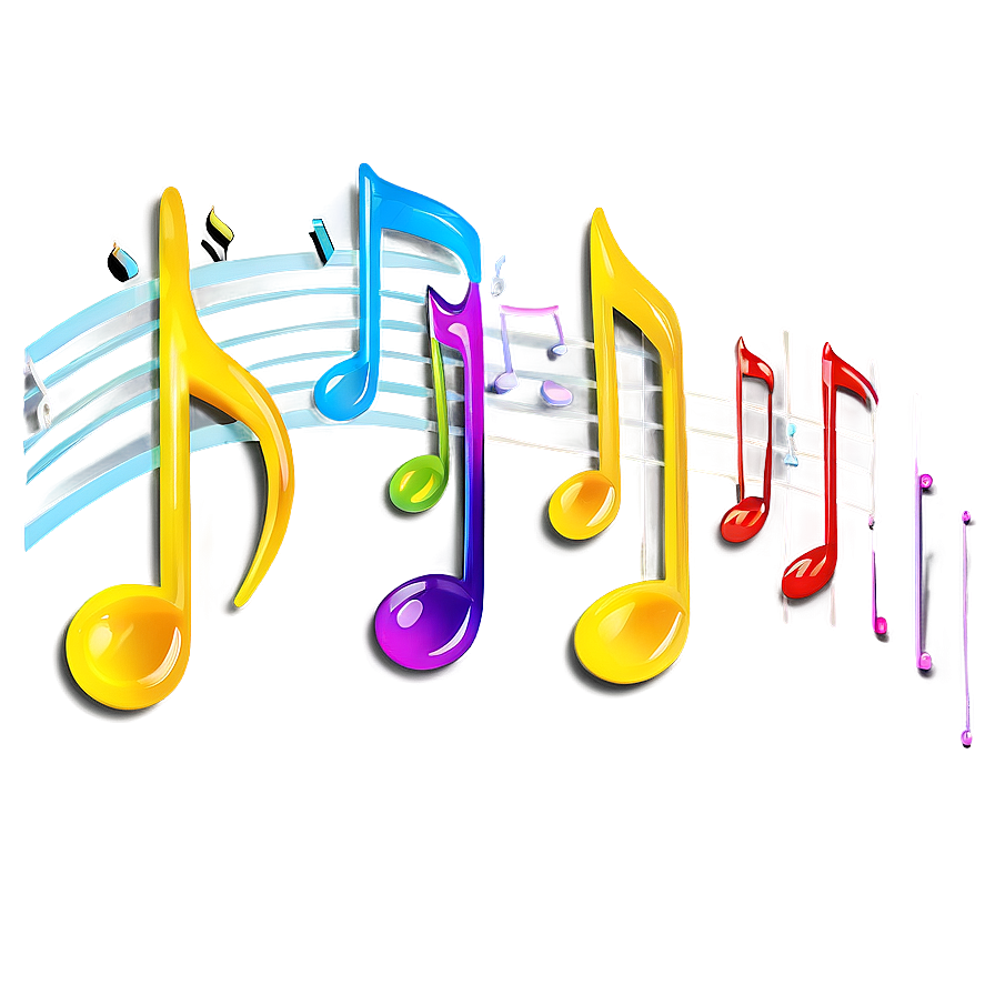 Download Floating Music Notes Background Png 15 | Wallpapers.com