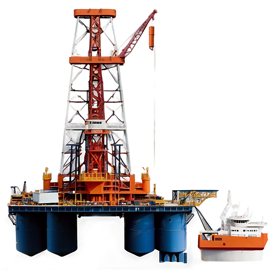 Floating Oil Rig Png Whl PNG