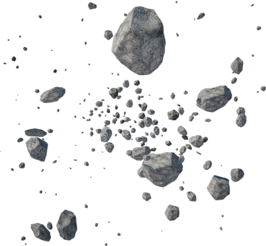 Download Floating Rocks Space Background